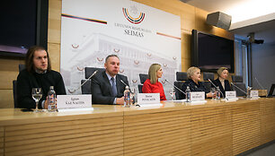 Spaudos konferencijos akimirka