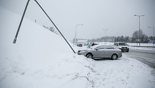 „Škoda“ avarija Vilniuje