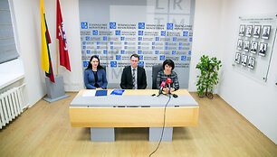 Spaudos konferencijos akimirka