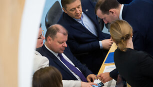 Saulius Skvernelis ir Ramūnas Karbauskis