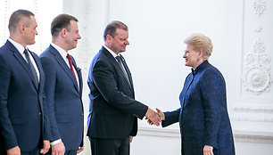 Saulius Skvernelis ir Dalia Grybauskaitė