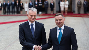 Gitanas Nausėda ir Andrzejus Duda