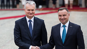 Gitanas Nausėda ir Andrzejus Duda