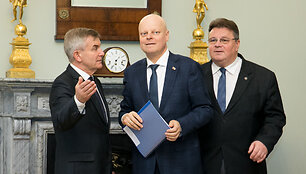 Viktoras Pranckietis, Saulius Skvernelis, Linas Linkevičius