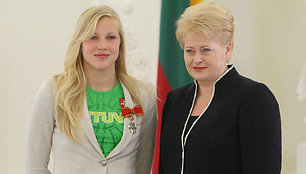 Dalia Grybauskaitė ir Rūta Meilutytė