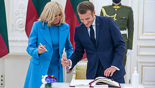 Emmanuelis Macronas ir Brigitte Macron