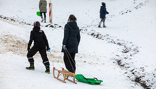 Žiemos pramogos ant I&scaron;ganytojo kalno