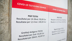 Keleivių COVID-19 testavimo paslaugos