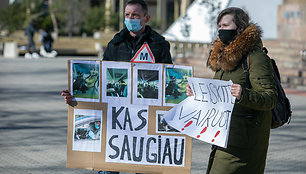 Protesto akcija „Atidarom Regitrą“