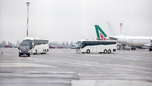 Italų futbolo rinktinė atvyko į Vilnių