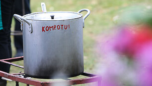 Grybų &scaron;ventės akimirka