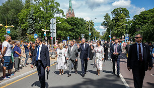 Istorinė eisena, skirta paminėti Palangos grąžinimo 100-metį.