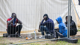 Migrantų kasdienybė Rūdninkų poligone