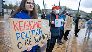 Protestas dėl brandžių medžių kirtimo ir nepriežiūros Vilniaus mieste