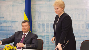 Viktoras Janukovyčius ir Dalia Grybauskaitė