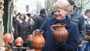 Prezidentė D.Grybauskaitė Kaziuko mugėje