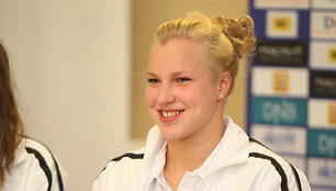 Rūta Meilutytė Vilniaus oro uoste