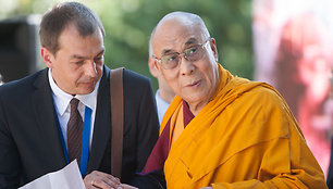 Dalai Lamos viešnagė Tibeto skvere