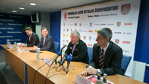 Spaudos konferencijos akimirka