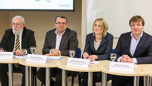 Spaudos konferencijos akimirka