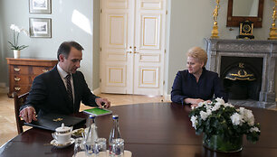 Dalia Grybauskaitė ir Rokas Masiulis
