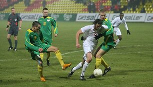 Lietuvos jaunimo U&ndash;21 futbolo rinktinės mačas su anglais