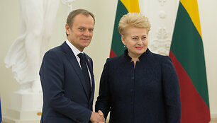 Donaldas Tuskas ir Dalia Grybauskaitė