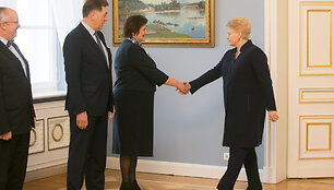 Dalia Grybauskaitė, Algirdas Butkevičius, ir Loreta Graužinienė