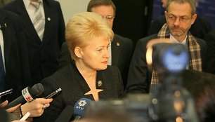 Mugės atidaryme dalyvavo prezidentė Dalia Grybauskaitė