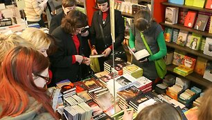 Knygų mugės akimirka