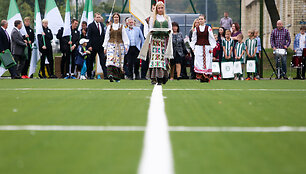 Senvagės gimnazijos stadiono atidarymo renginys