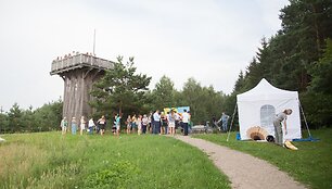 Astravo atominė elektrinė matosi nuo Auk&scaron;tojo kalno