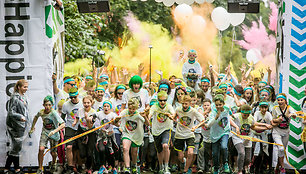 „The Color Run“ bėgimas Vingio parke