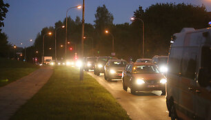 Vilniaus Olandų gatvėje automobilių avarija