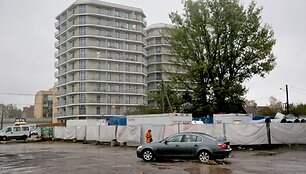 Vilniaus Kalvarijų gatvėje statomi daugiabučiai namai