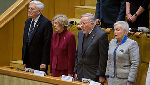 Valdas Adamkus, Alma Adamkienė, Vytautas Landsbergis, Gražina Ručytė-Landsbergienė