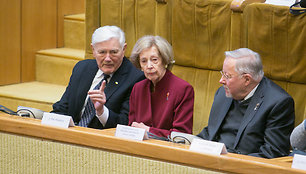 Valdas Adamkus, Alma Adamkienė, Vytautas Landsbergis