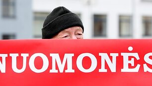 Algirdą Paleckį palaikantys žmonės