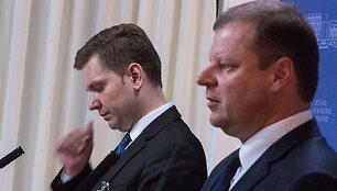 Vidas Valikonis ir Saulius Skvernelis