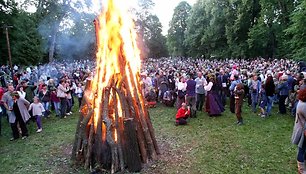 Joninės Verkių parke