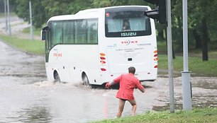 Šeštadienio potvynis Vilniuje