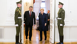 Petro Poro&scaron;enka ir Dalia Grybauskaitė
