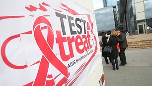 Europos aik&scaron;tėje siūloma nemokamai pasidaryti greitąjį ŽIV testą.