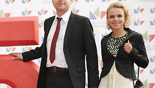 R.&Scaron;imukauskas su mylimąja Rūta