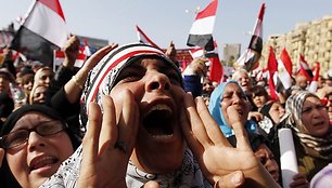 Egiptiečiai neseniai paminėjo revoliucijos metines