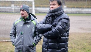 Damiras Petravičius ir VMFD &bdquo;Žalgiris&ldquo; sporto direktorius Mindaugas Nikoličius
