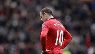 Wayne'as Rooney pelnė du įvarčius, bet &bdquo;Manchester United&ldquo; pergalei to nepakako.