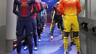 Naujieji &bdquo;Barcelona&ldquo; futbolo klubo mar&scaron;kinėliai.