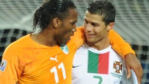 D.Drogba ir C.Ronaldo