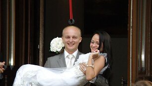 Vestuvių akimirka